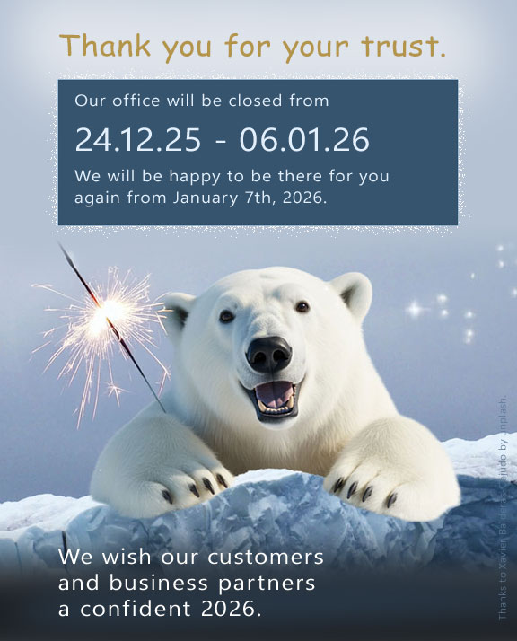 Office closure and christmas greetings from LTF Labortechnik