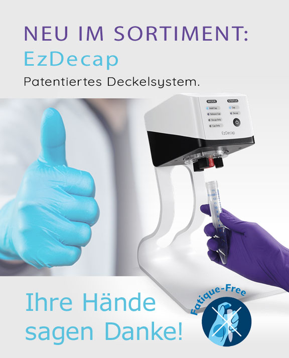 Patentiertes Deckelsystem EzDecap.