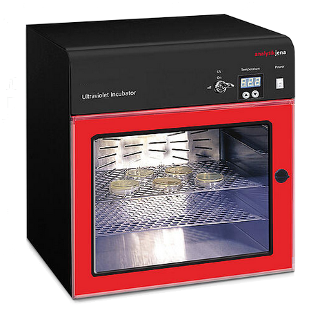UV Inkubator mit Glasfenster.