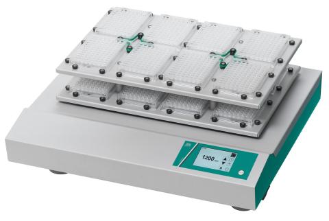 Mikroplattenschüttler mit 16 Platten.
