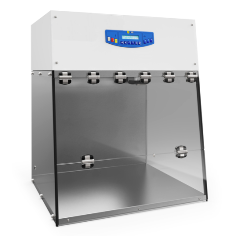 PCR safety cabinet with LED and HEPA filter.