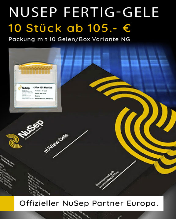 Fertiggele für die Elektrophorese