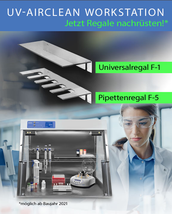 UV Airclean Workstation Pipettenregal