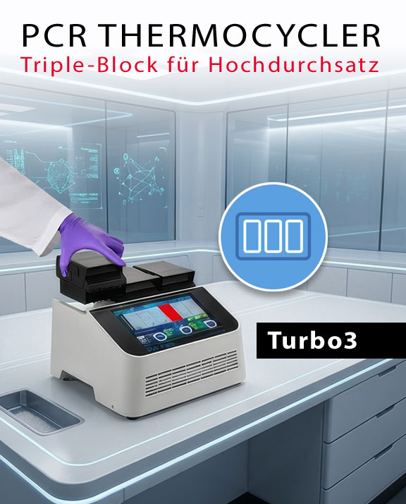 PCR Thermocycler mit Triple-Block